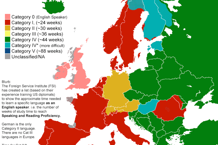 How Long It Takes To Learn Different Languages